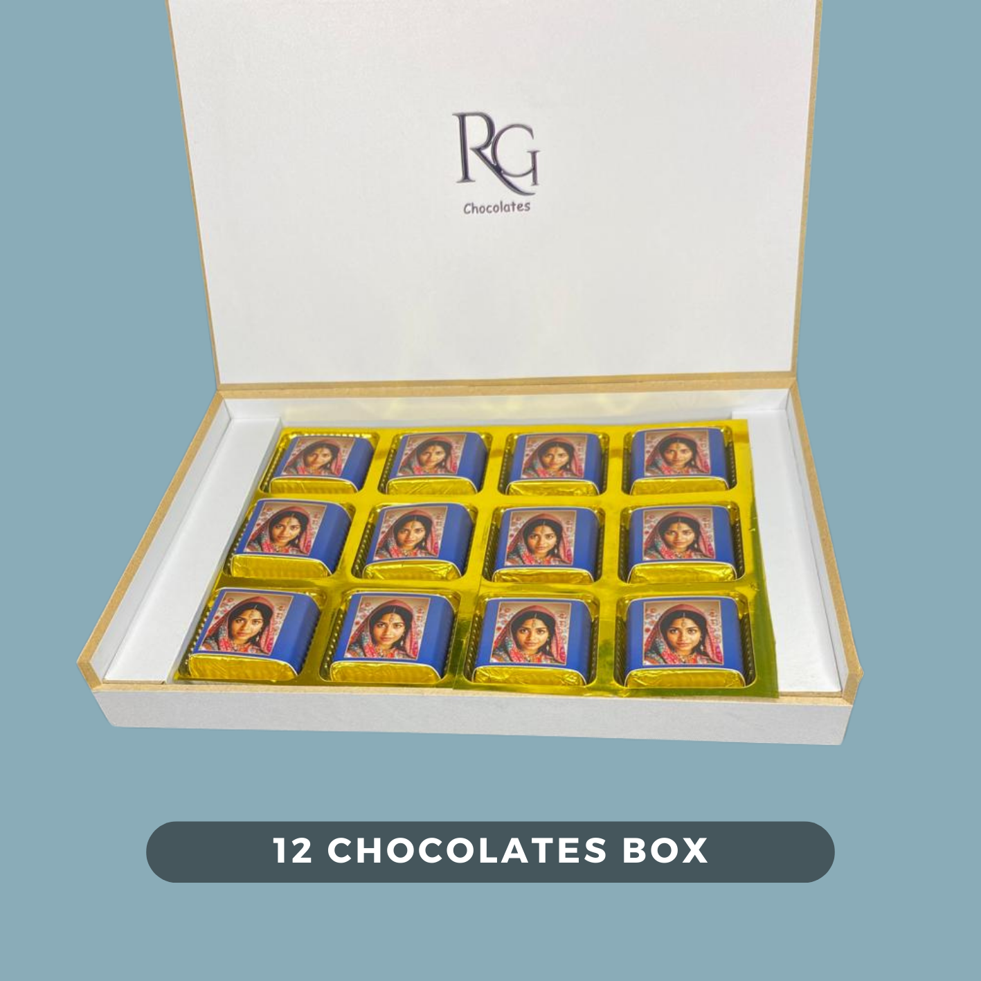 HBD#001 PERSONALIZED CHOCOLATES GIFT BOX ON BIRTHDAY