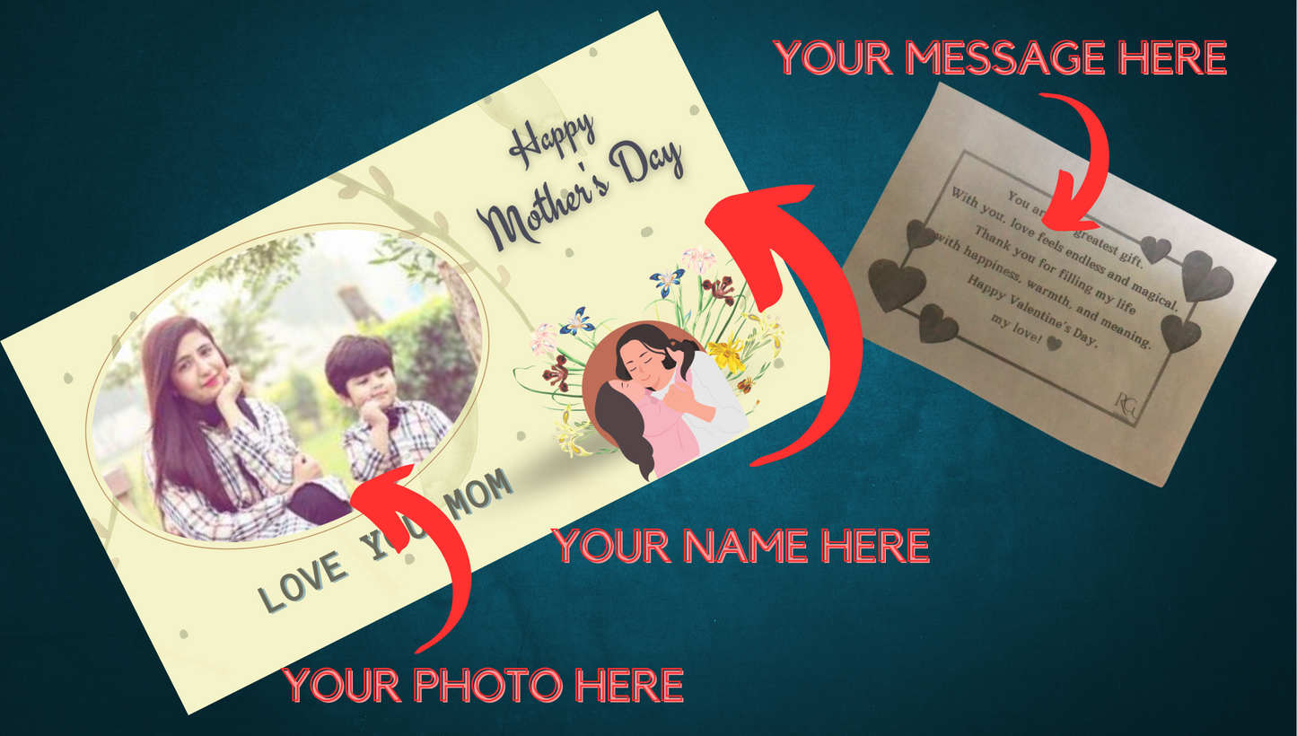 MSD#002 PERSONALIZED CHOCOLATES GIFT BOX ON MOTHER'S DAY