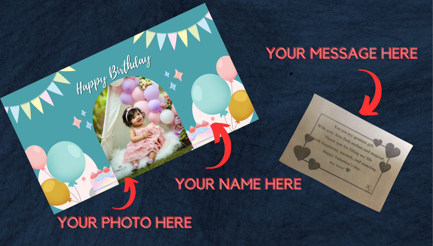 HBD#008 PERSONALIZED CHOCOLATES GIFT BOX FOR BIRTHDAY