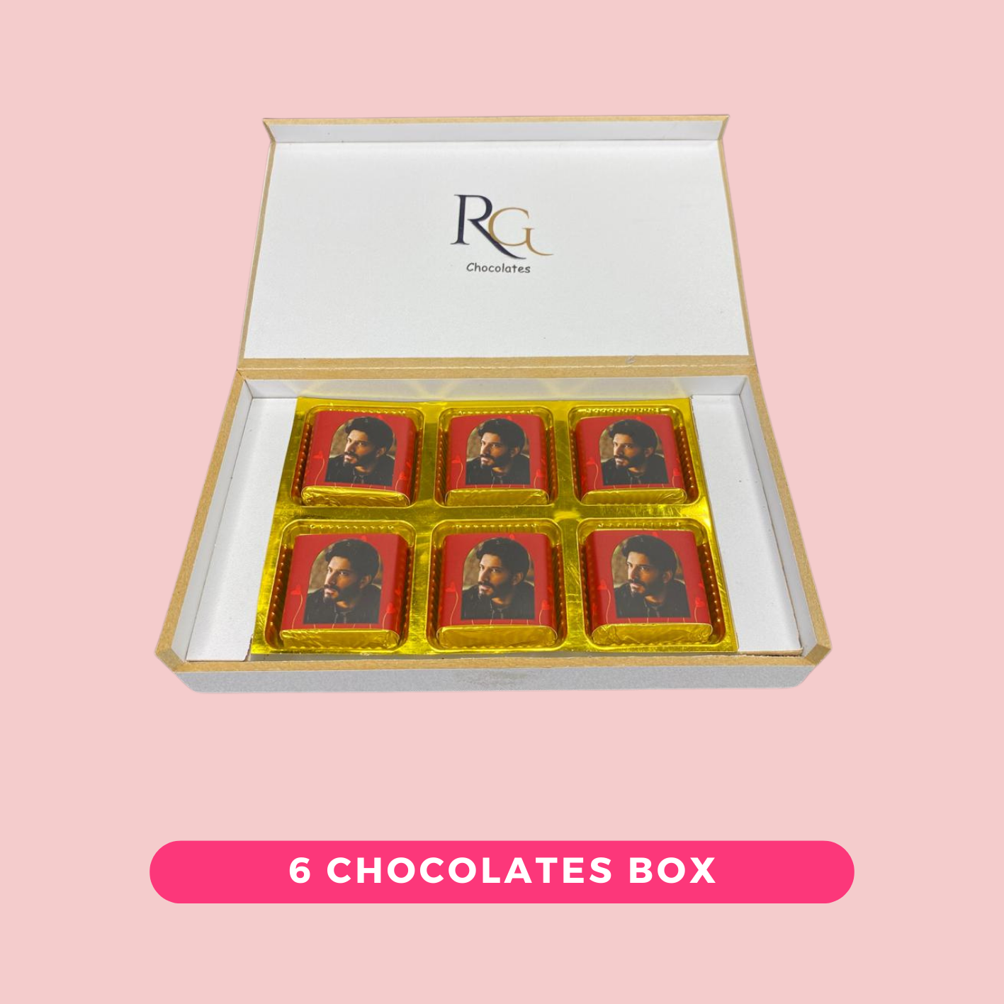 LRG#005 PERSONALIZED CHOCOLATES GIFT BOX ON VALENTINES DAY