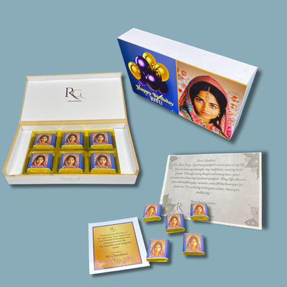 HBD#001 PERSONALIZED CHOCOLATES GIFT BOX ON BIRTHDAY