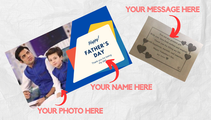 FSD#001 PERSONALIZED CHOCOLATES GIFT BOX ON FATHER'S DAY