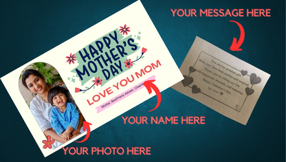 MSD#001 PERSONALIZED CHOCOLATES GIFT BOX ON MOTHER'S DAY