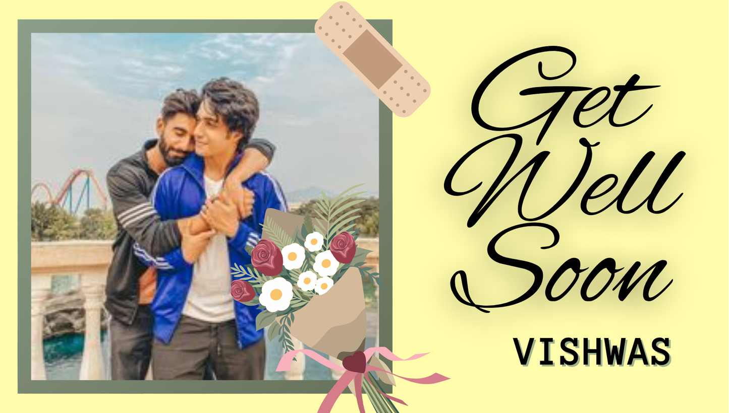GWS#001 PERSONALIZED CHOCOLATES GIFT BOX FOR GET WELL SOON