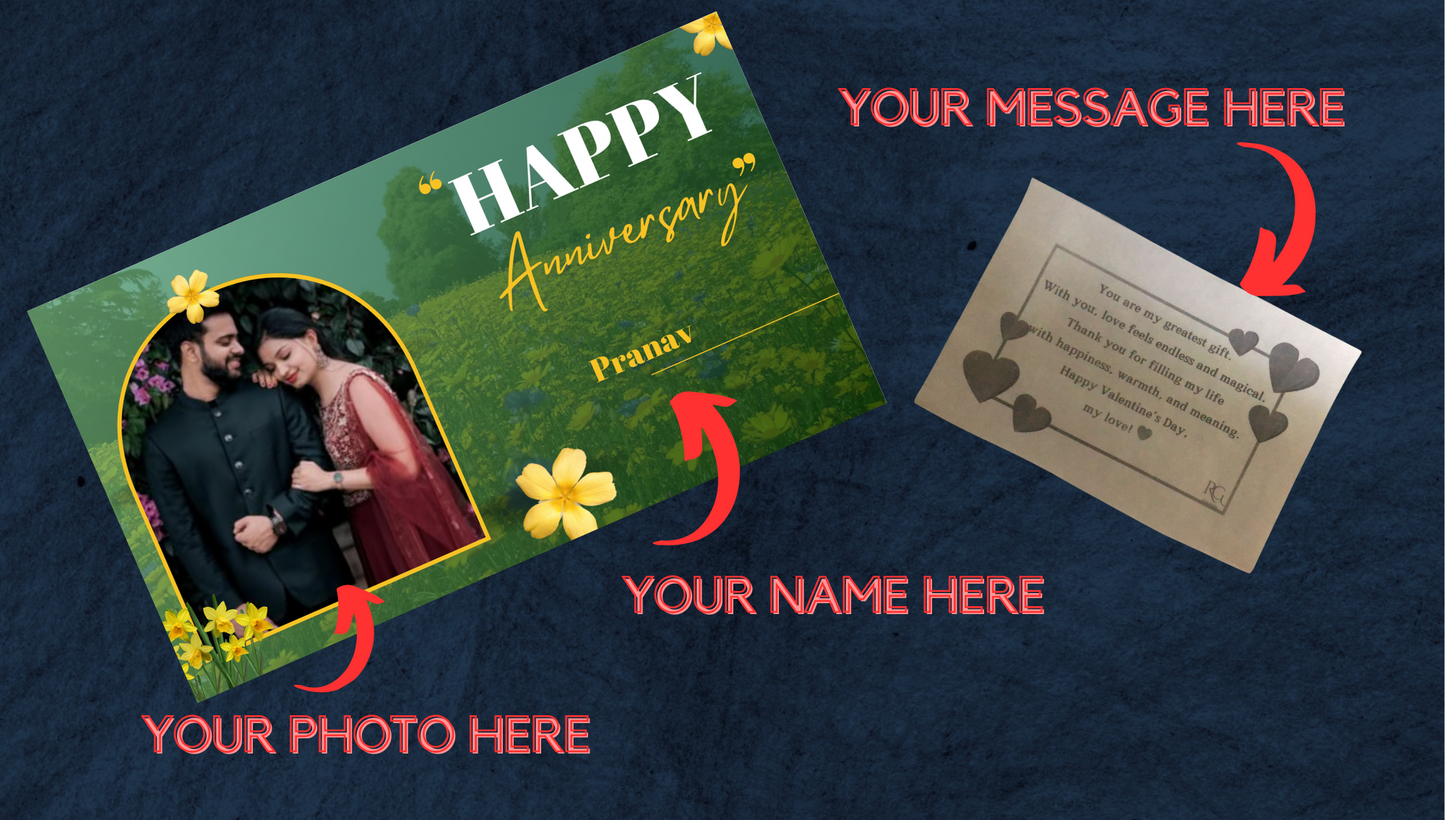 ANN#002 PERSONALIZED CHOCOLATES GIFT BOX FOR ANNIVERSARY