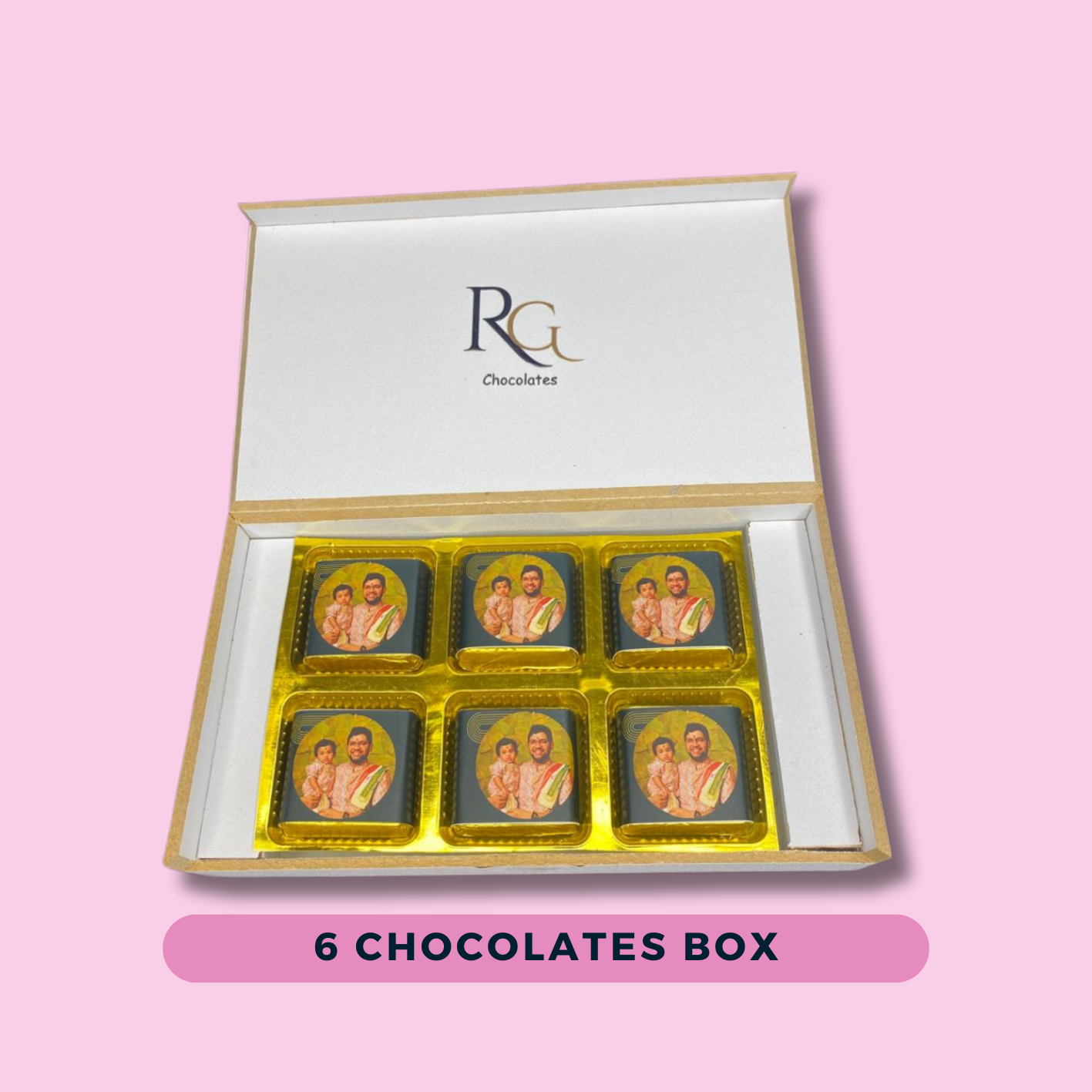 FSD#002 PERSONALIZED CHOCOLATES GIFT BOX ON FATHER'S DAY