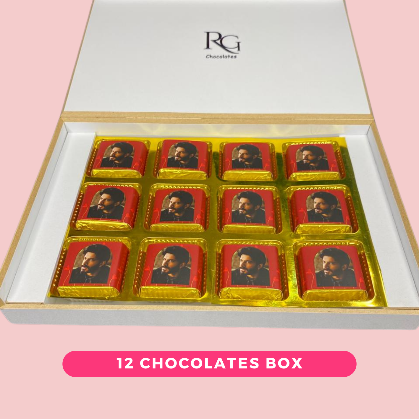 LRG#005 PERSONALIZED CHOCOLATES GIFT BOX ON VALENTINES DAY