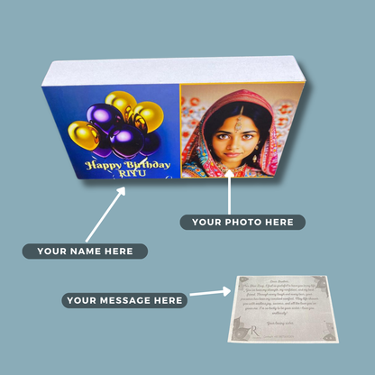 HBD#001 PERSONALIZED CHOCOLATES GIFT BOX ON BIRTHDAY