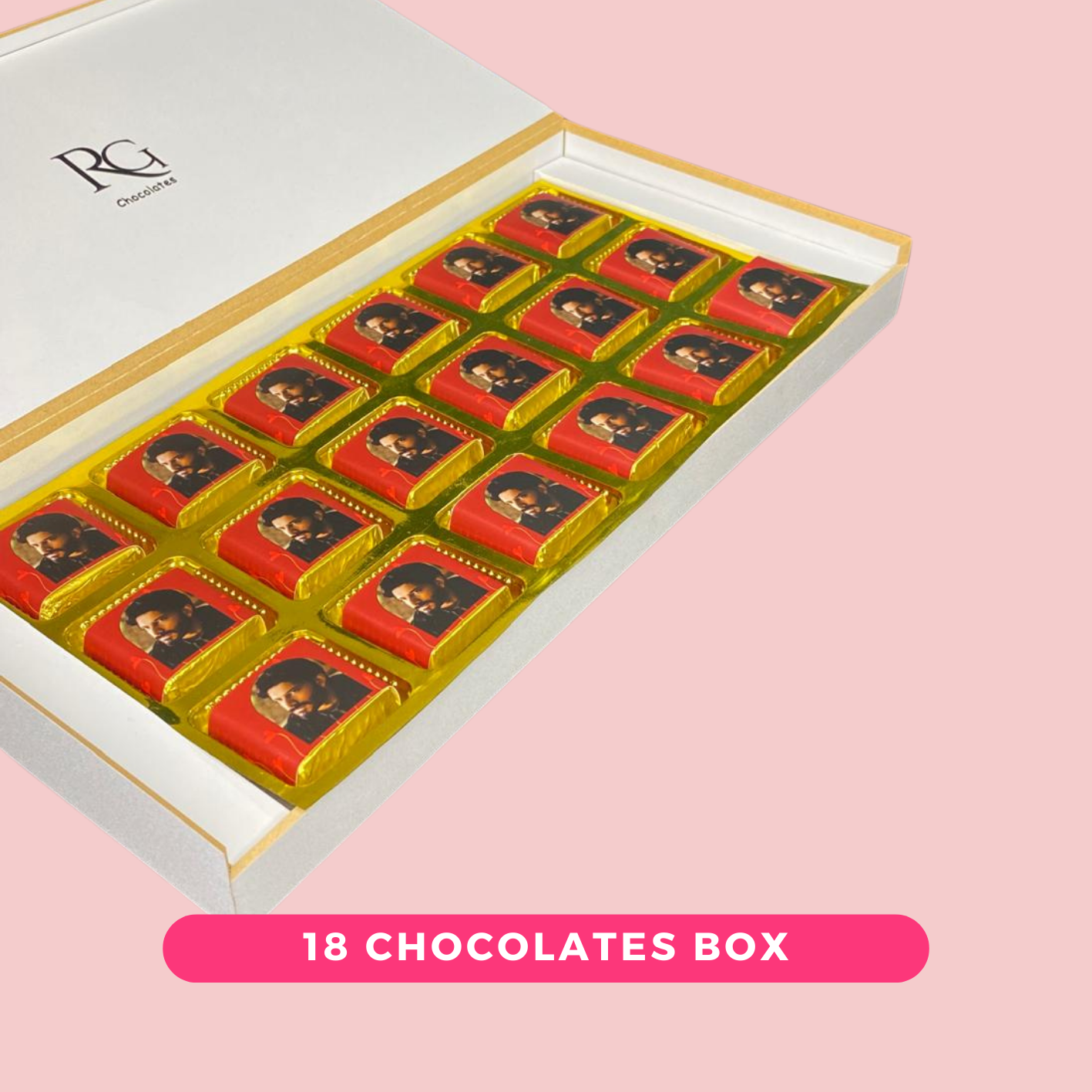 LRG#005 PERSONALIZED CHOCOLATES GIFT BOX ON VALENTINES DAY